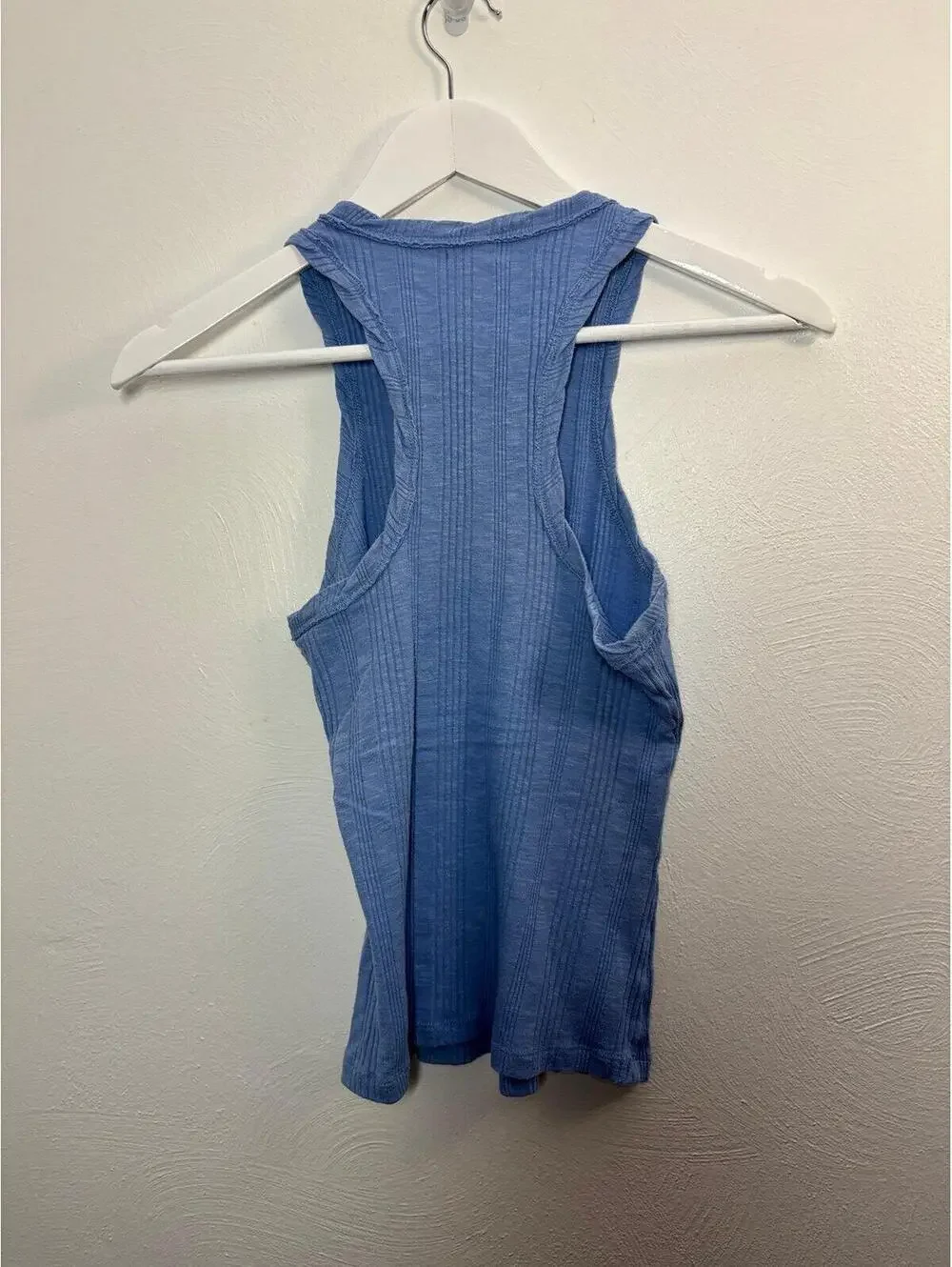 Pilcro Ribbed Racer Back Tank Top Size XS - Picture 2 of 6